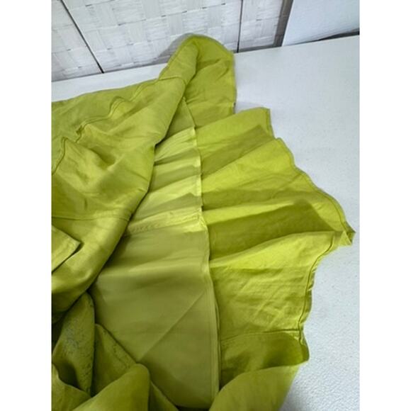 "Sarah Spencer" Linen Embroidered Sequin Skirt Asymmetrical 18W Fairy Whimsical - Picture 6 of 11